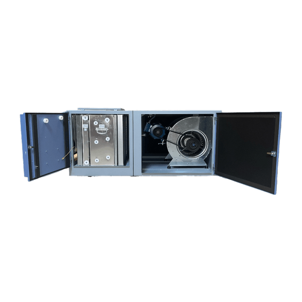 Equipo electroestático con ventilador